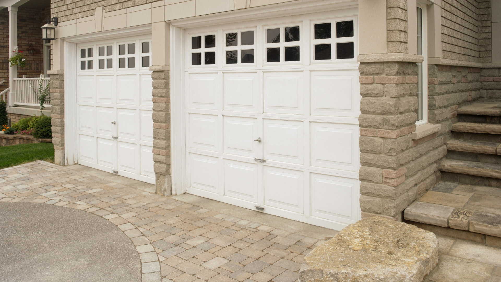 Two new single doors with garage door warranty