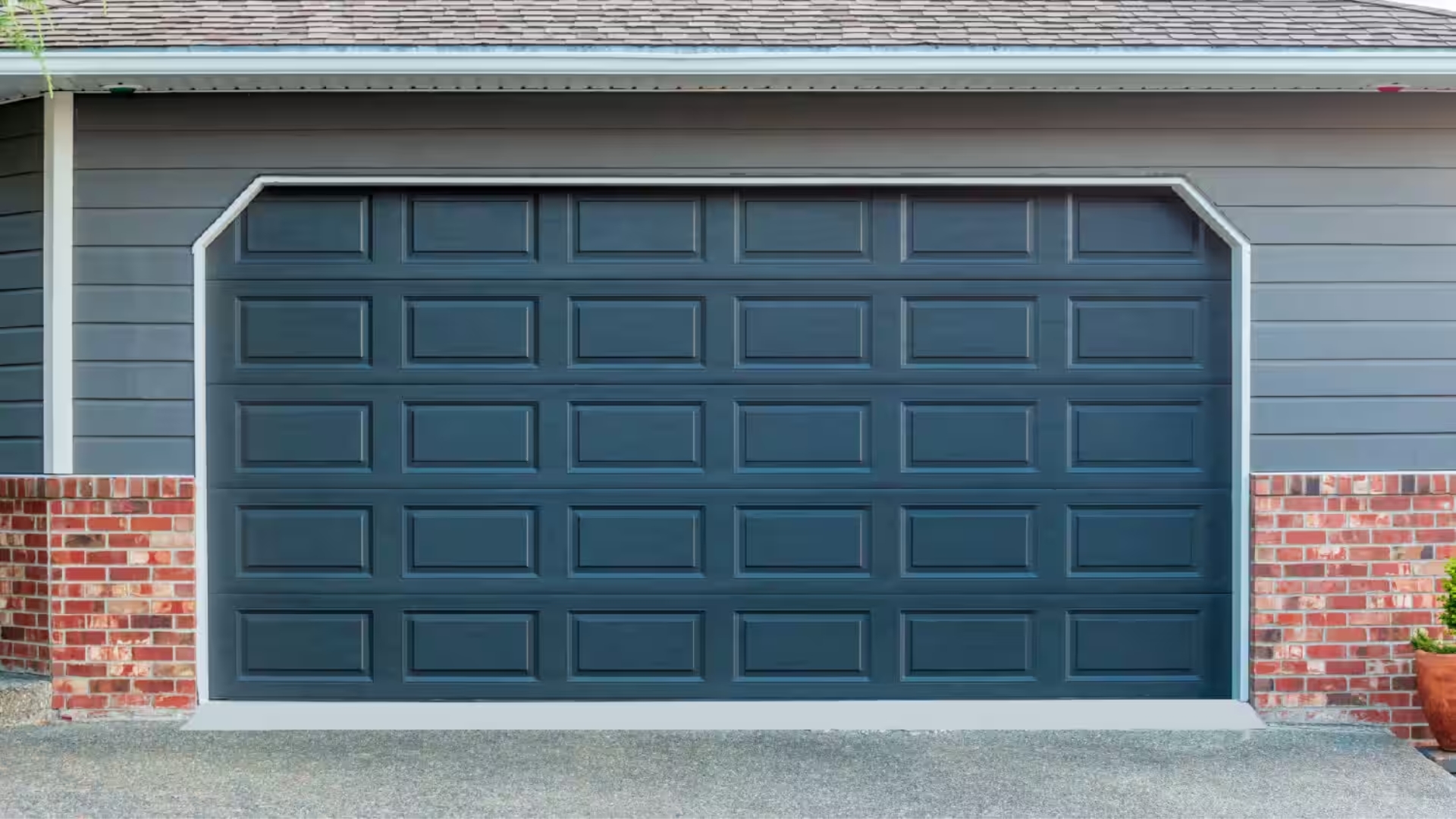 Steel garage door panels