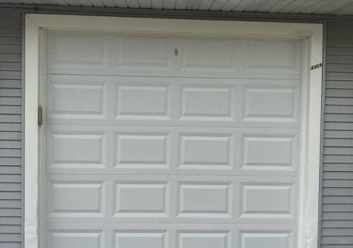 garage door panel garage door repair near me garage door service residential garage door Garage Door Maintenance Steel Garage Door Panel Replacement Knox St, Galesburg, IL