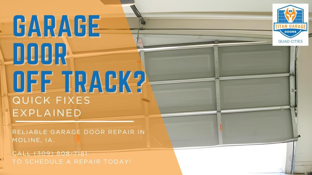 A guide on how to repair a garage door off track