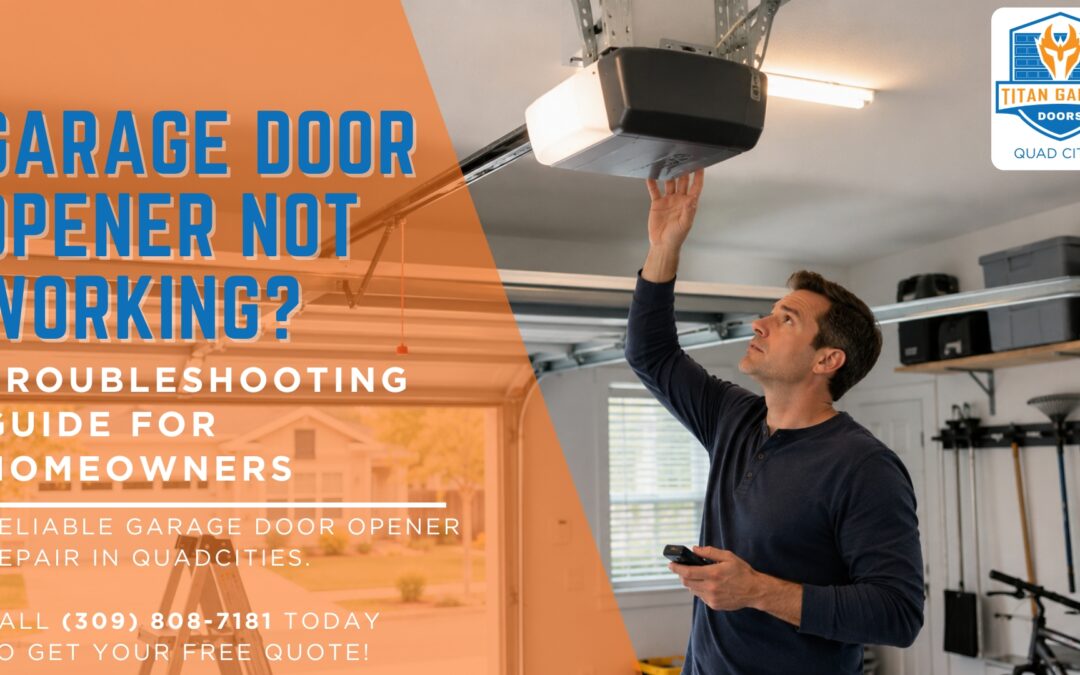 A guide for homeowners on how to troubleshoot your garage door opener in Quad Cities