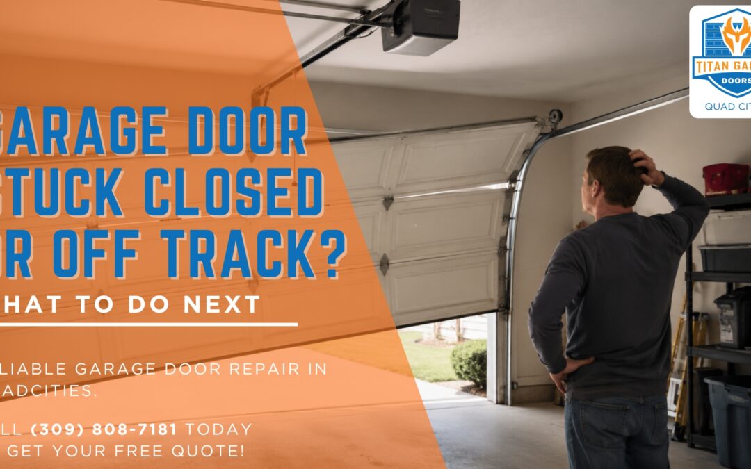 Garage Door Stuck Closed or Off Track? What to Do Next