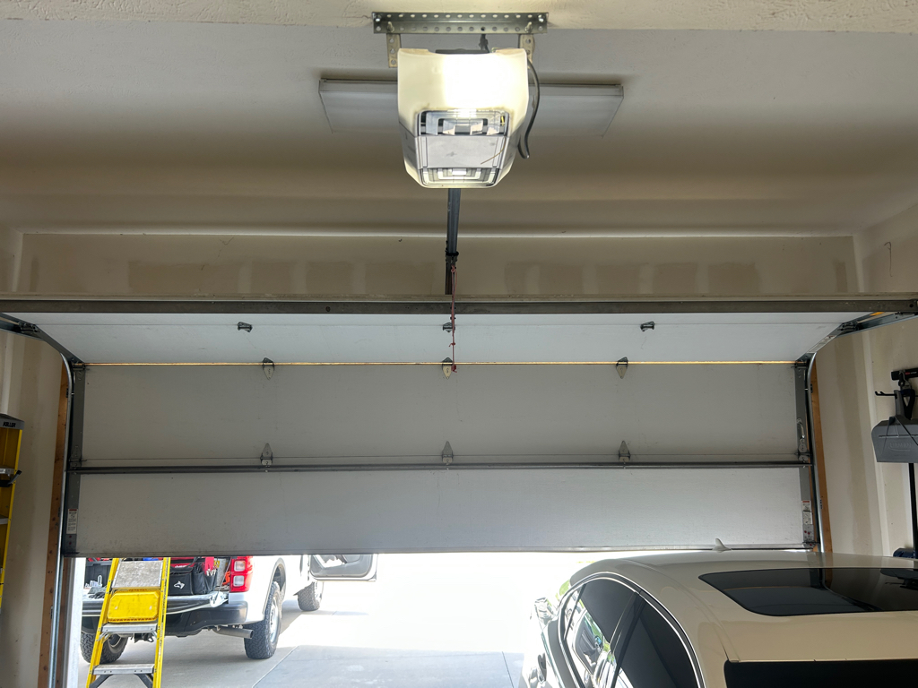 Sectional garage door won't open due to a mechanical issue
